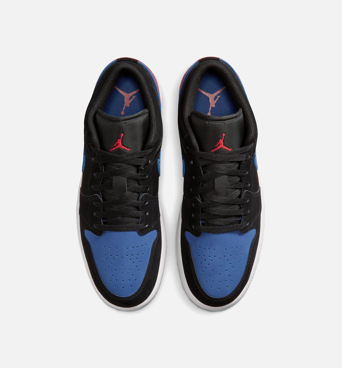 Air Jordan 1 Low - Men's Lifestyle Sneaker (Black/Summit White/True Blue/Varsity Red)