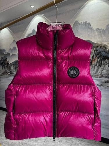 Canada Goose Puffer Vest in Fuchsia Pink with Glossy Finish