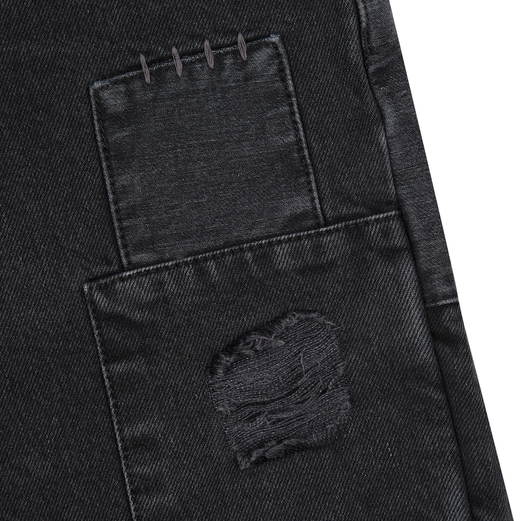 "blossom v2" patchwork Denim black