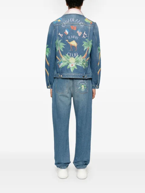 Casablanca Tennis Club denim jacket