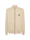 Billionaire zip-fastening logo-patch sweatshirt