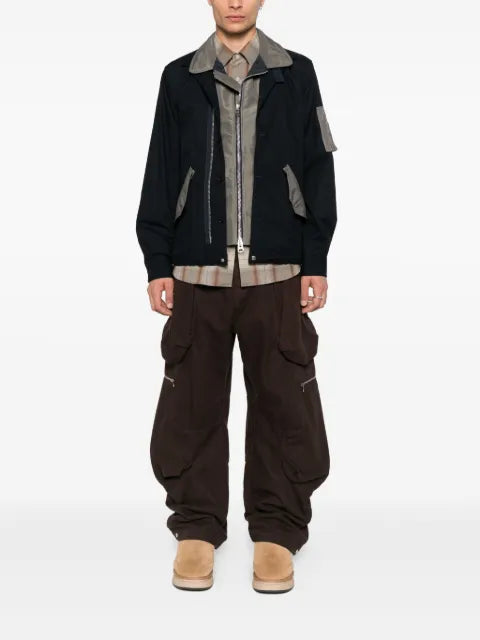 sacai Oxford nylon cotton jacket