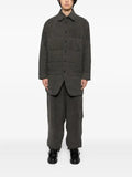 Yohji Yamamoto gusset-collar padded jacket