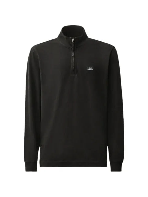 C.P. Company stretch piquet long-sleeve half-zip polo