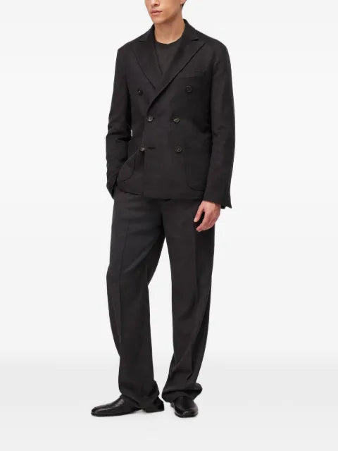 RETORI double-breasted patch-pocket blazer