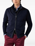 Hackett London ribbed-trim jacket