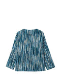 FIVE CM frog-fastening melange-effect cardigan