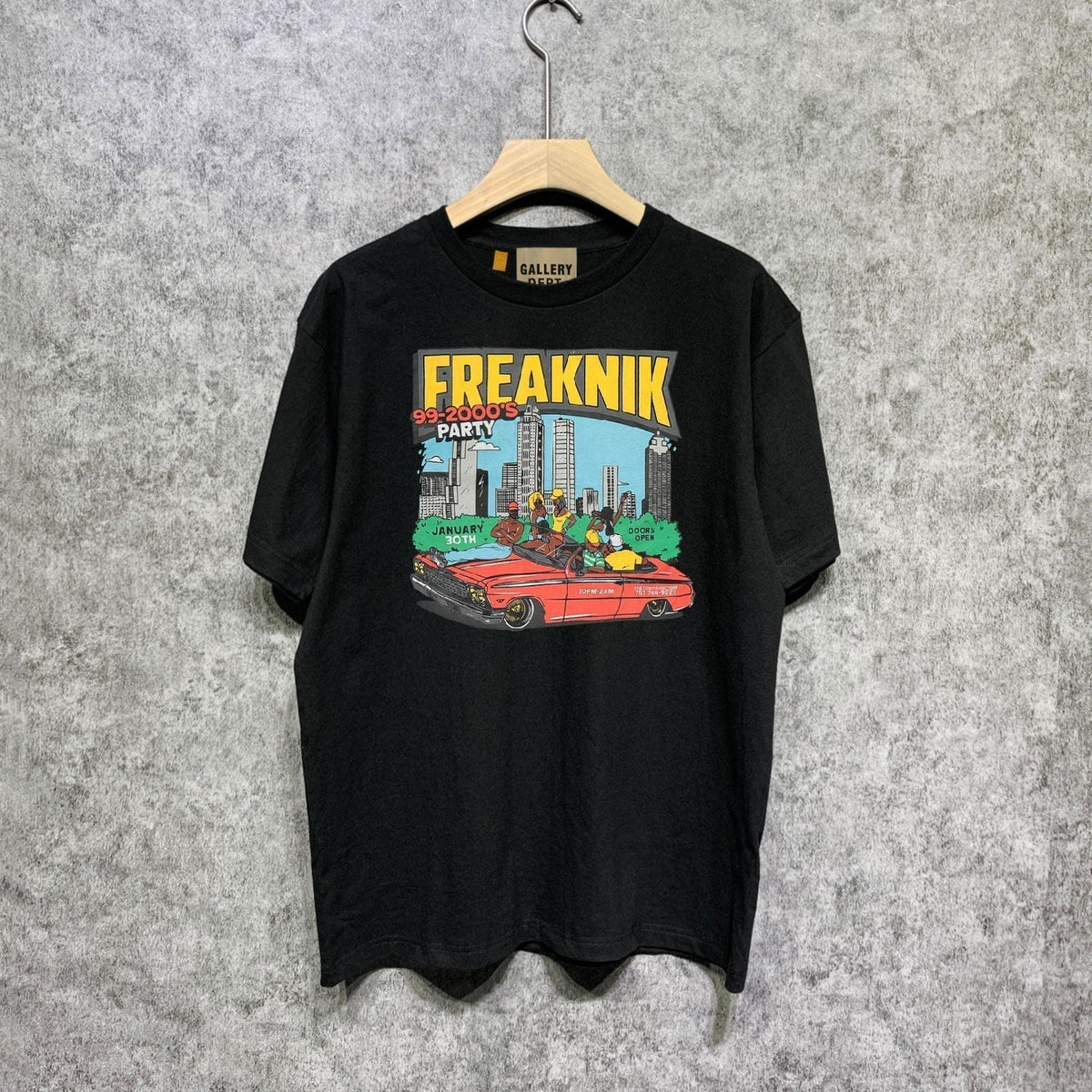 Gallery Dept T Shirt Retro Printed Loose Short-Sleeved Shirt