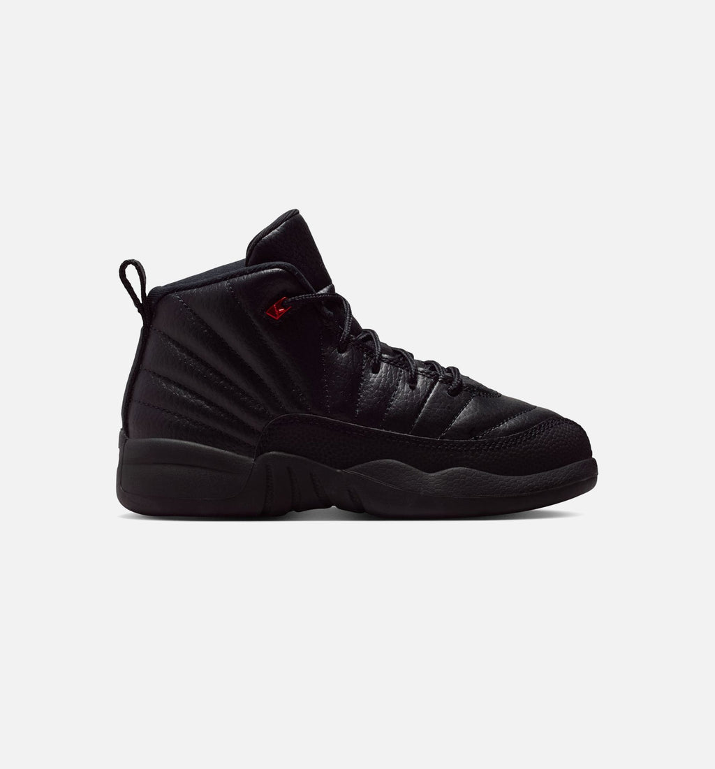 Air Jordan 12 Retro Bloodline | Preschool Lifestyle Shoe | Black/University Red