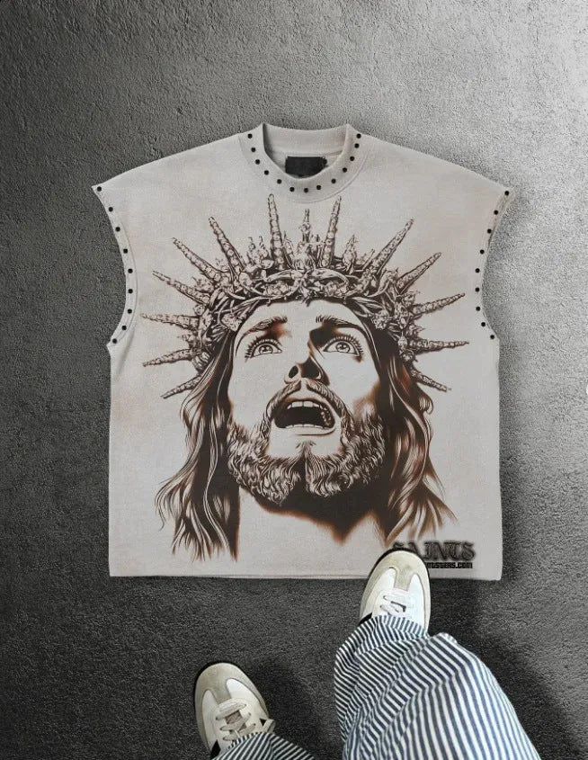 Saints Global Double-Sided Graphic Rivet Tank Top Unisex