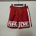 Rhude Side Stripe Big Logo Nylon Shorts