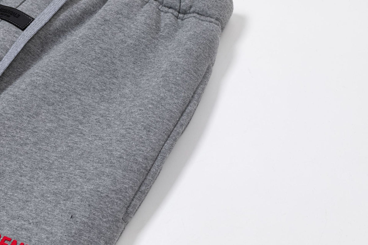 Fear Of God Essentials Red Rubber Letter Casual Pants
