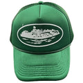 Cortiez Bold White Oval Ship Logo Trucker Hat - Green