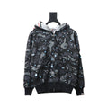BAPE Space Camo Shark Full Zip Double Hoodie Black Multi