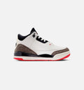 Air Jordan 3 Retro Sail and University Red | Preschool Lifestyle Shoe | Sail/Black/University Red/Light Ivory