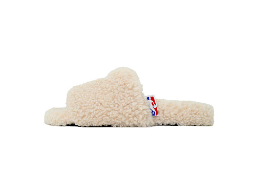 N** X Balenciaga Furry Slides White