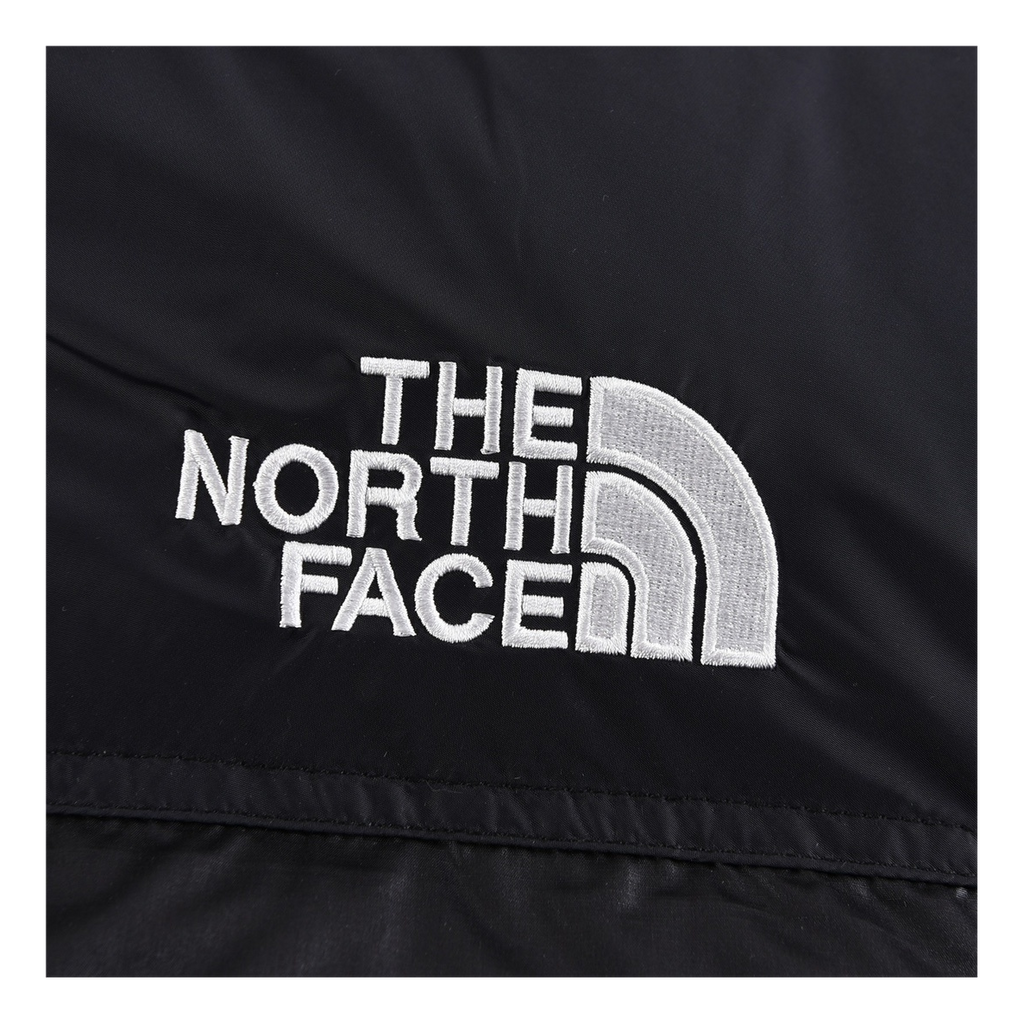 The North Face Contrast-Panel Puffer Jacket with Stand Collar