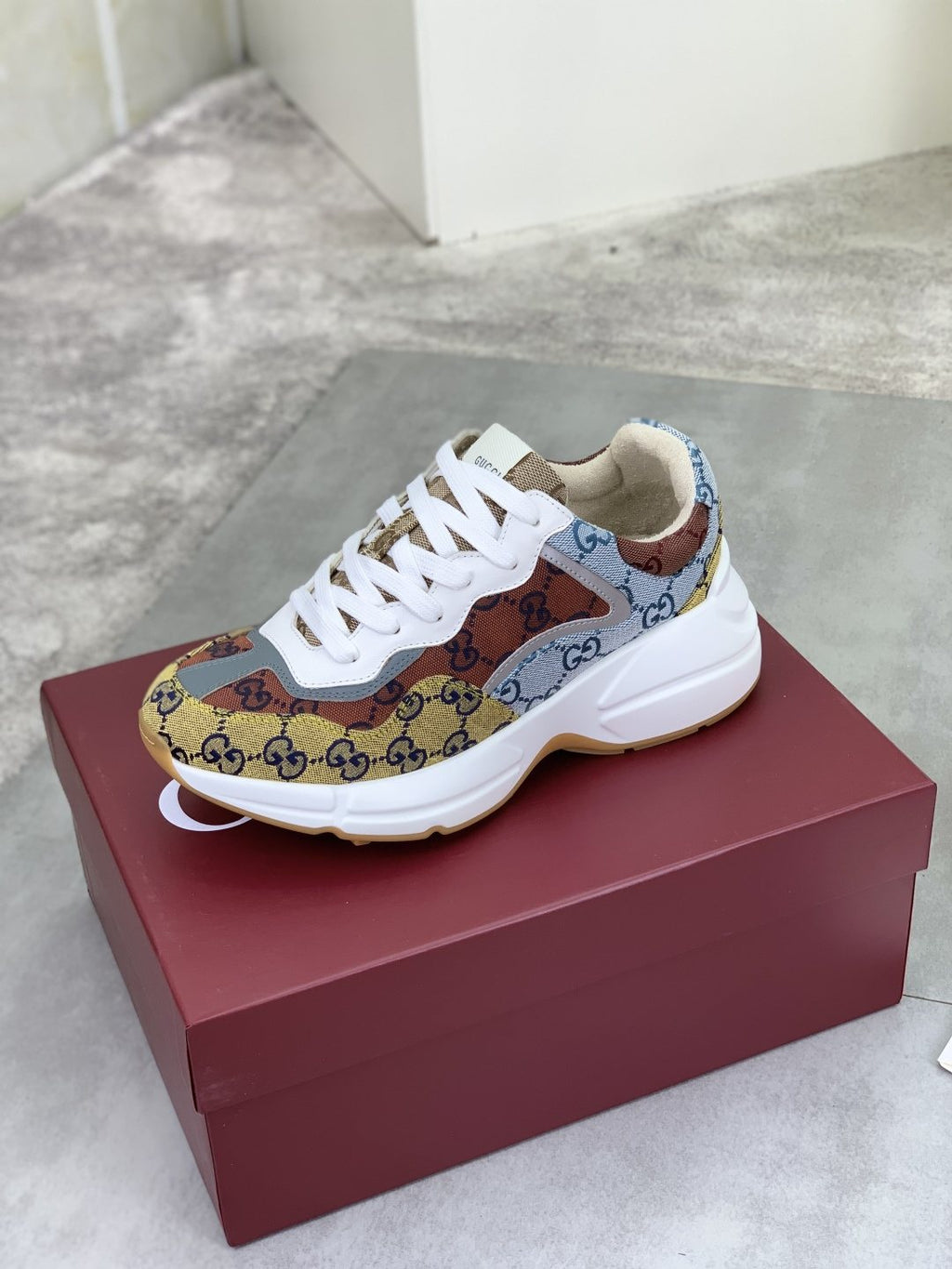 Gucci Patterned Chunky Sneakers