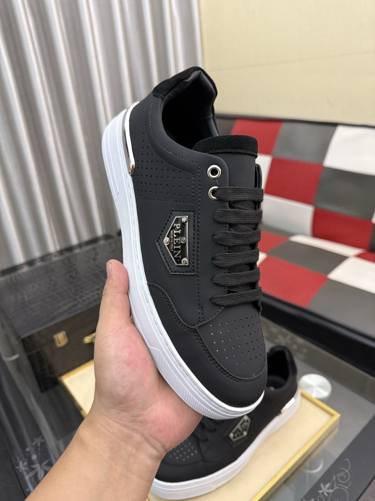 Philipp Plein Low-Top Sneakers with Side Badge