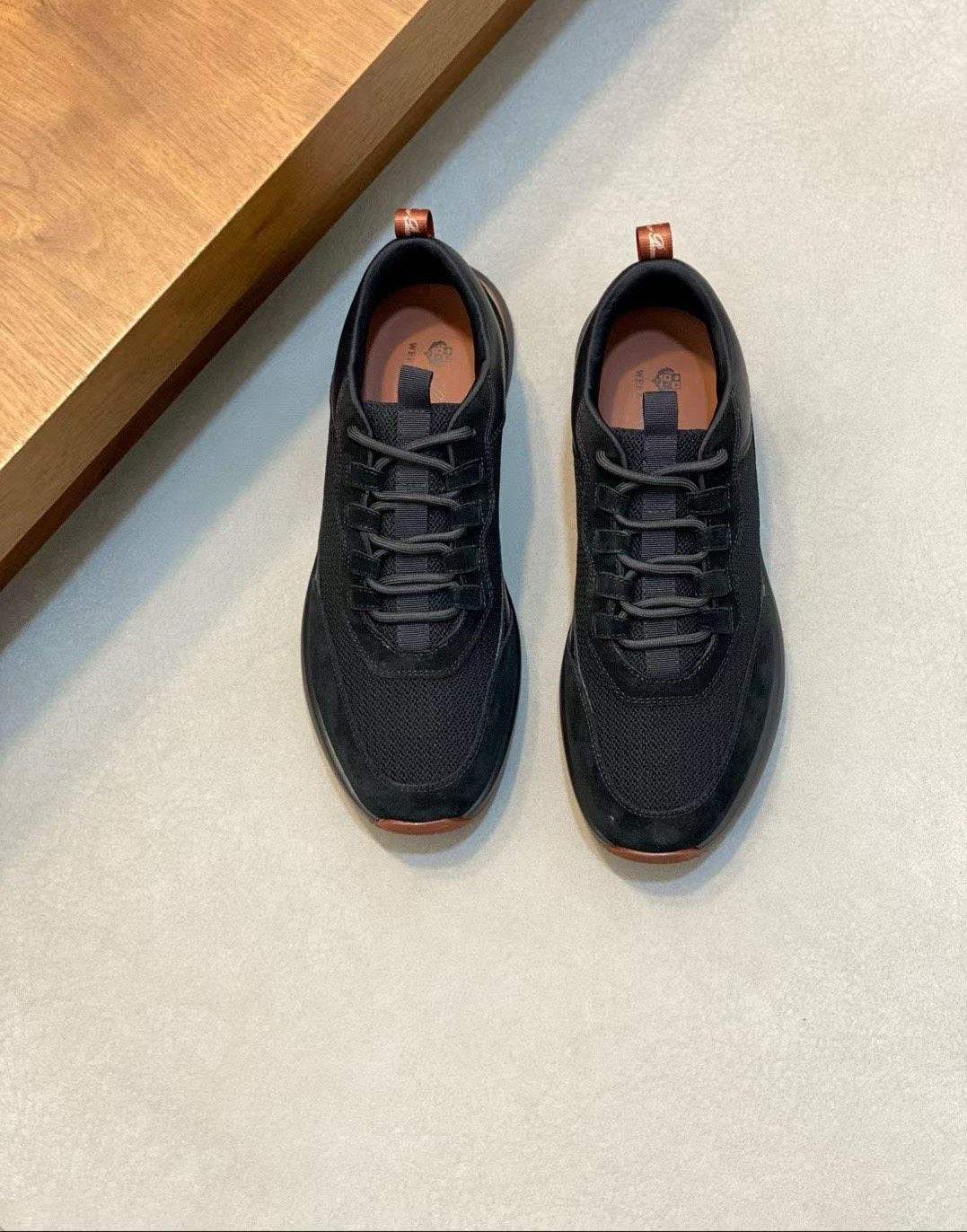 Loro Piana Men's Low-Top Lace-Up Sneakers - Mesh Panels